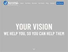 Tablet Screenshot of harvestmediaministry.com